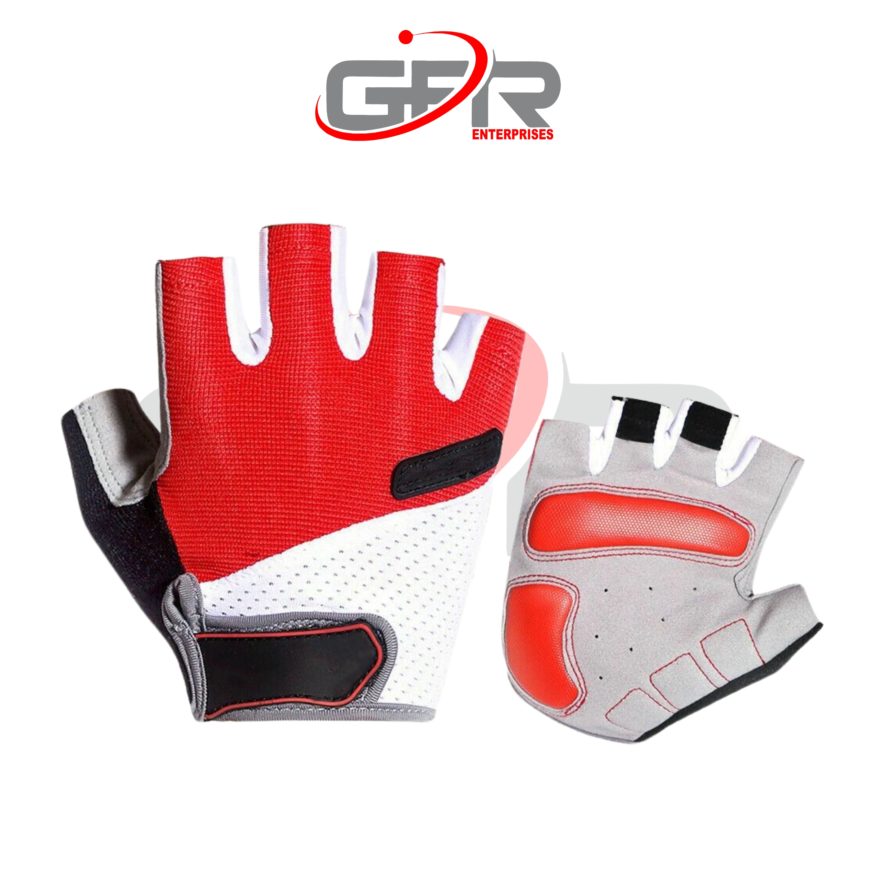 Road cycling mitts with breathable mesh construction.