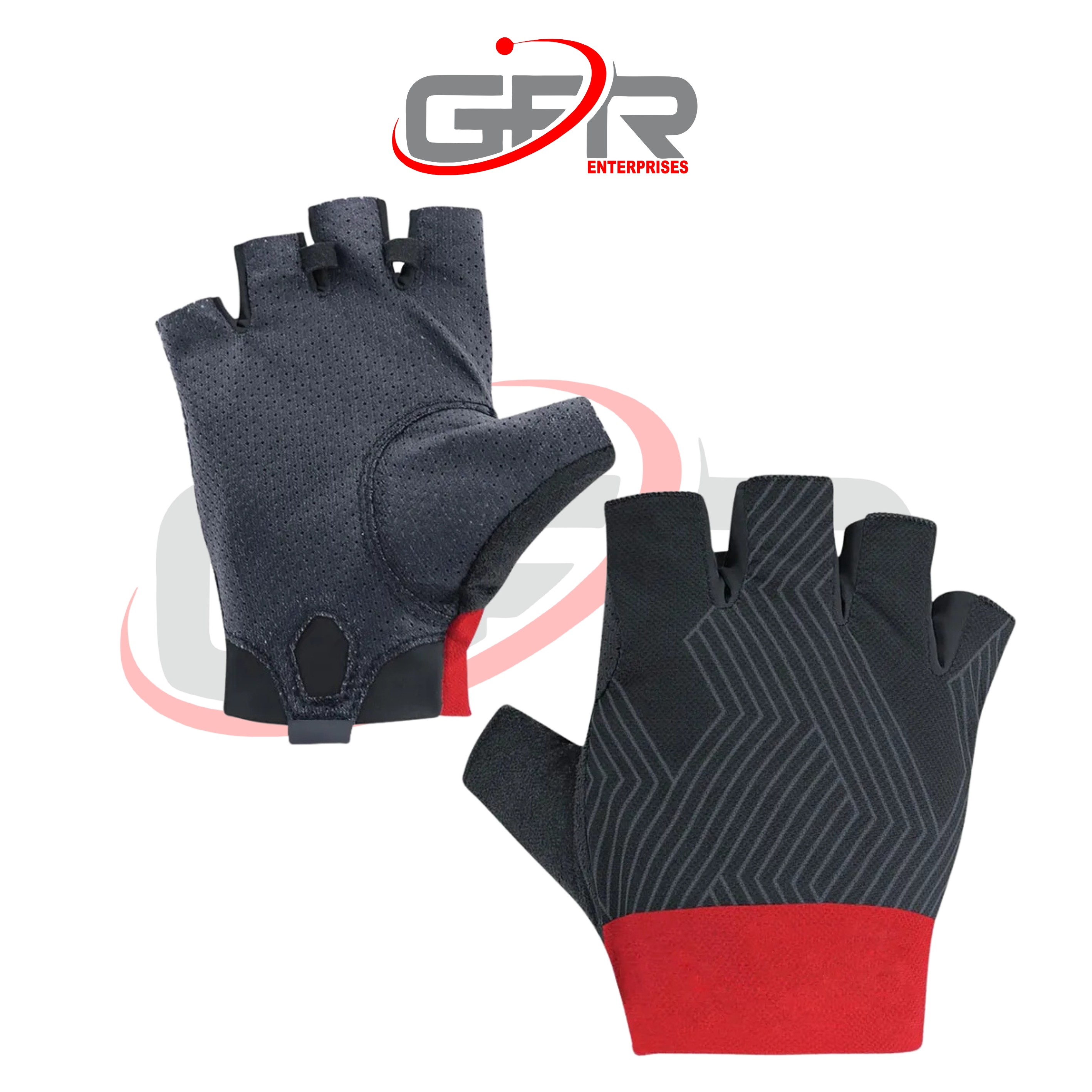 Summer cycling gloves with moisture-wicking construction.