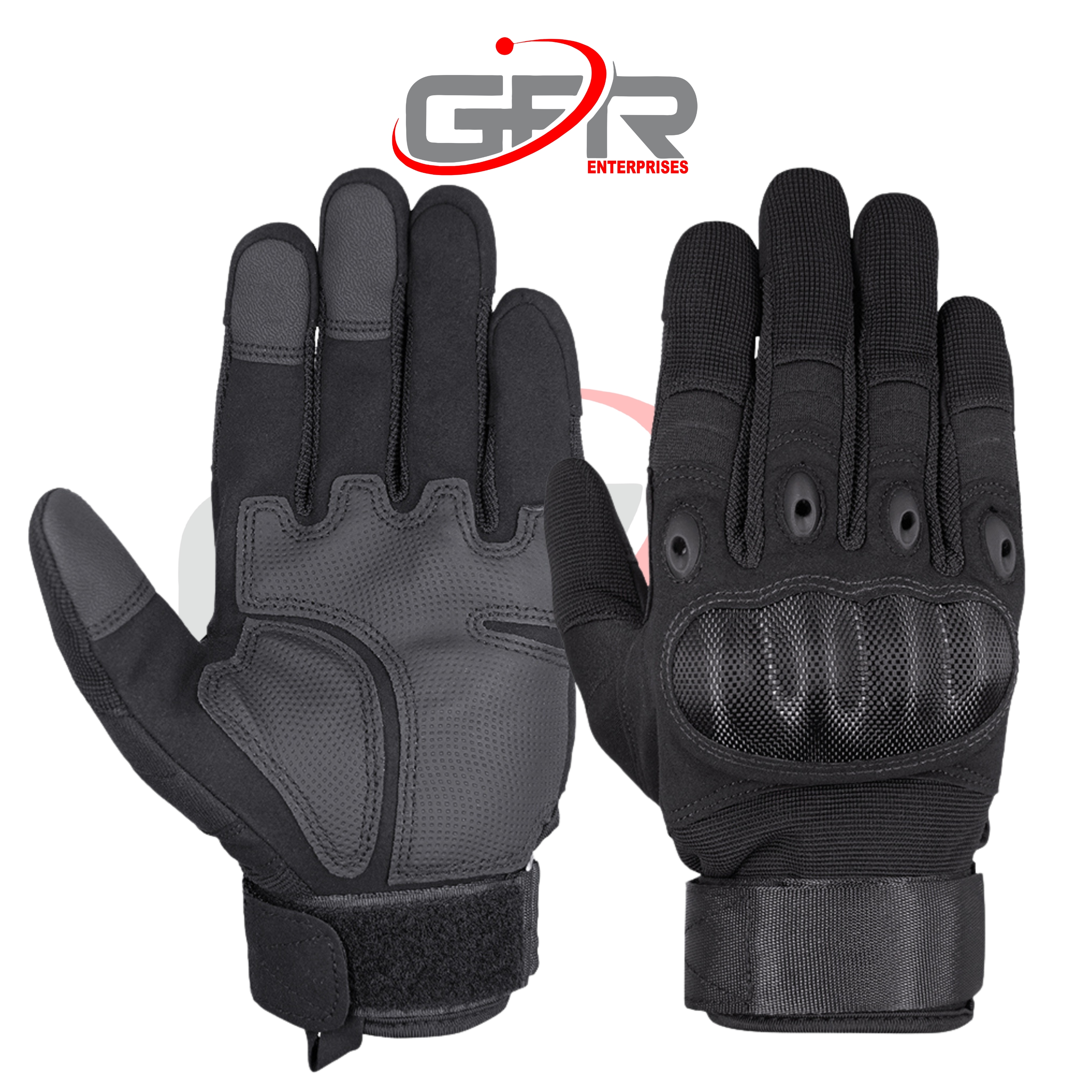 Enduro gloves with reinforced palm construction