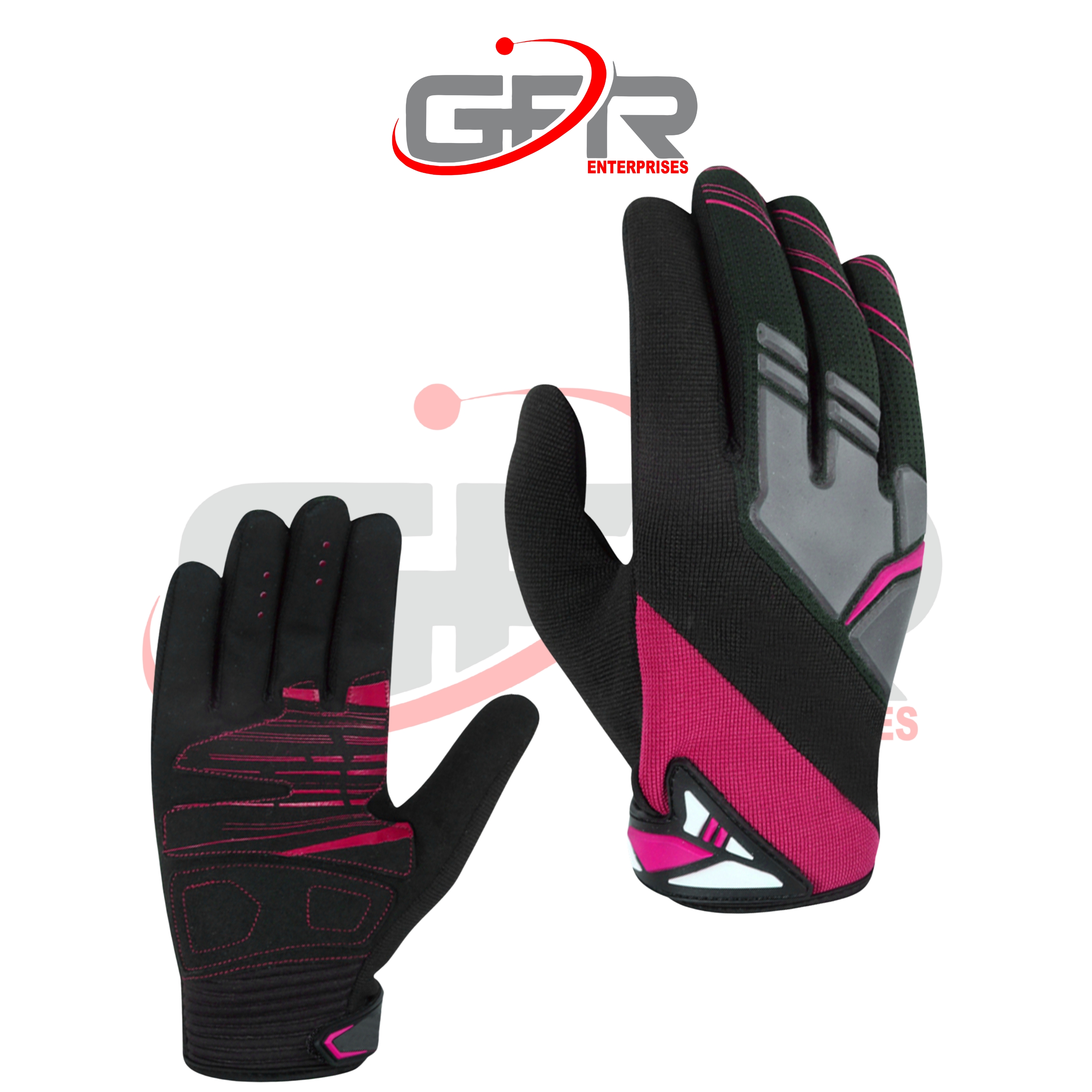 Private label dirt bike gloves with custom graphics