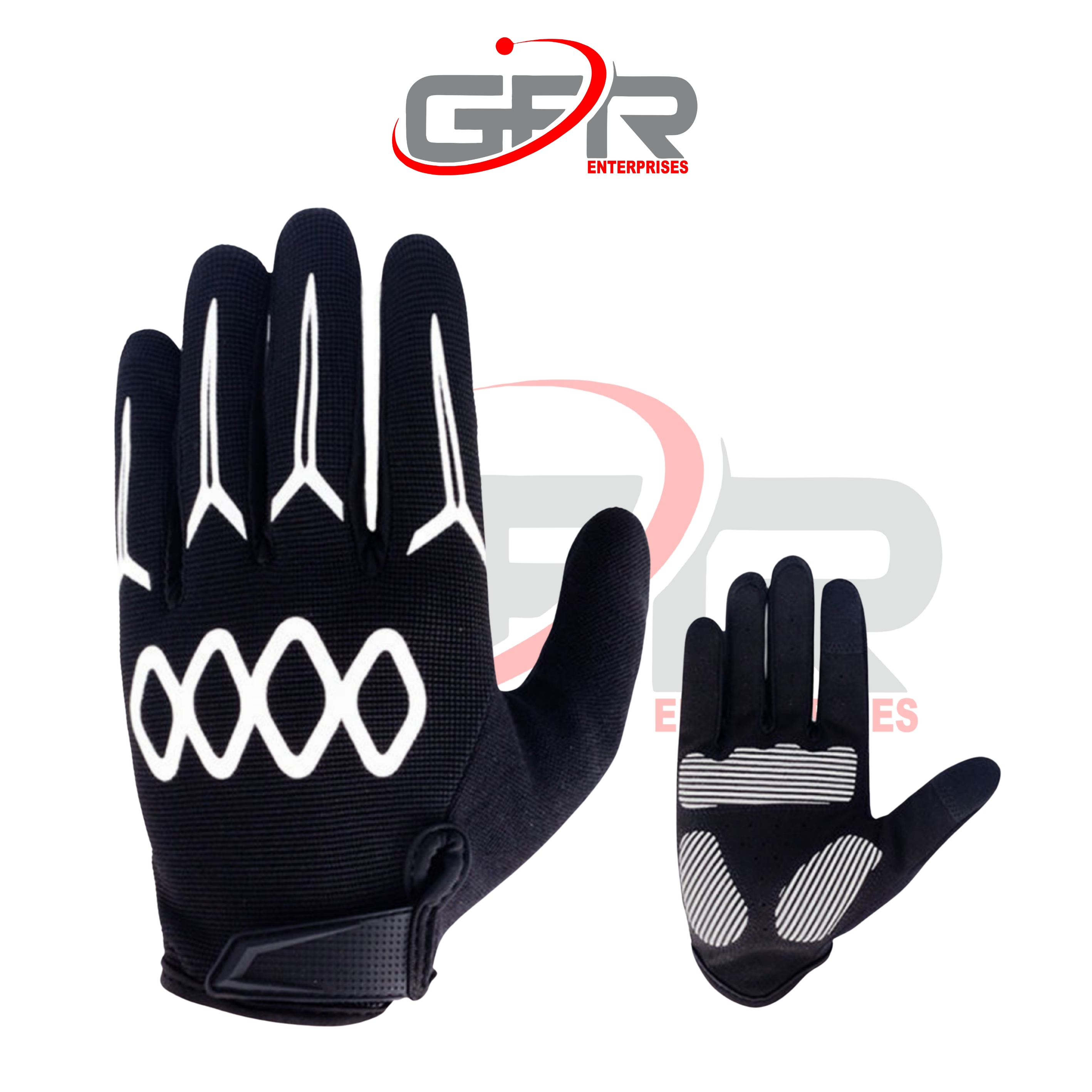 Road cycling gloves with ergonomic fit.
