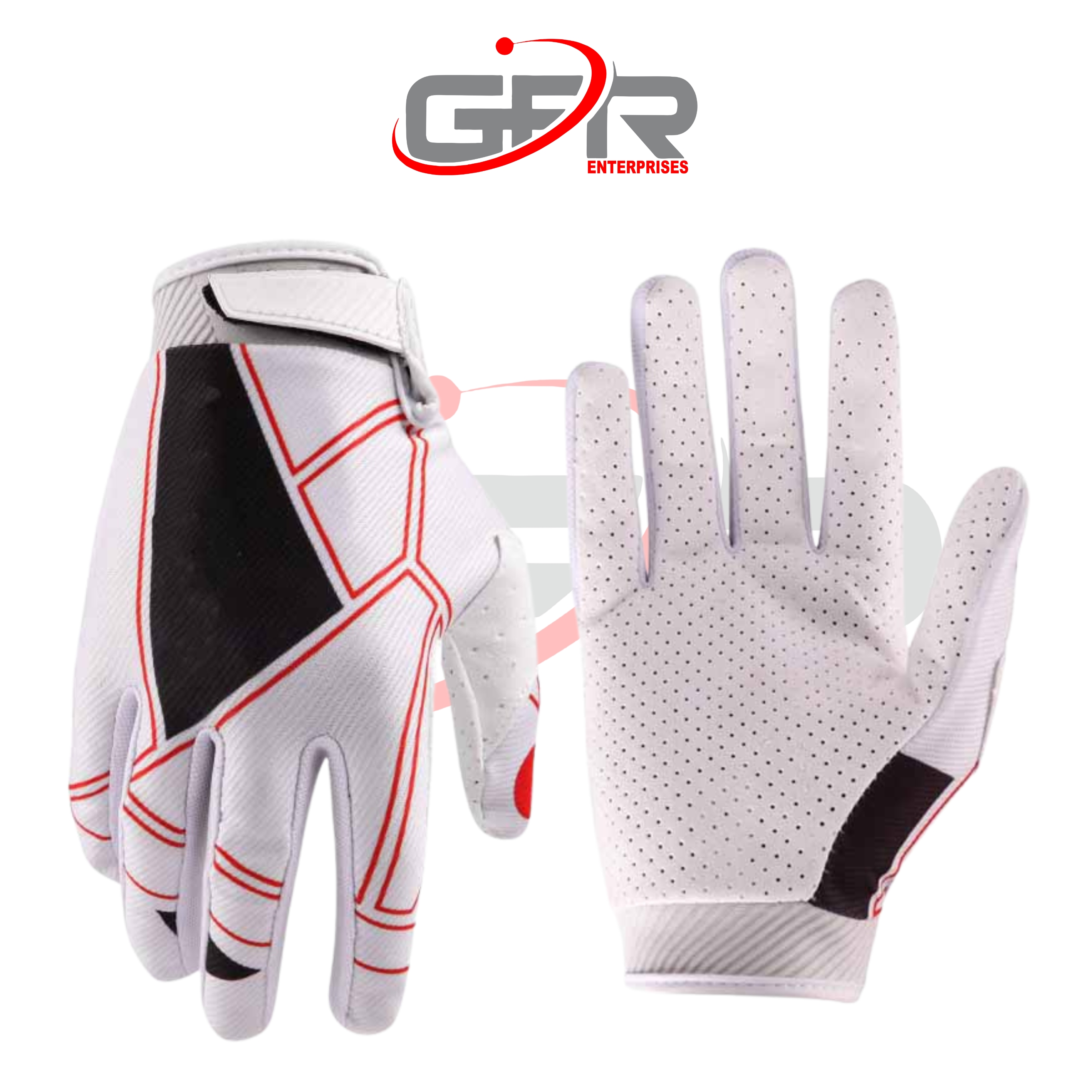 Road cycling gloves with breathable performance fabric.