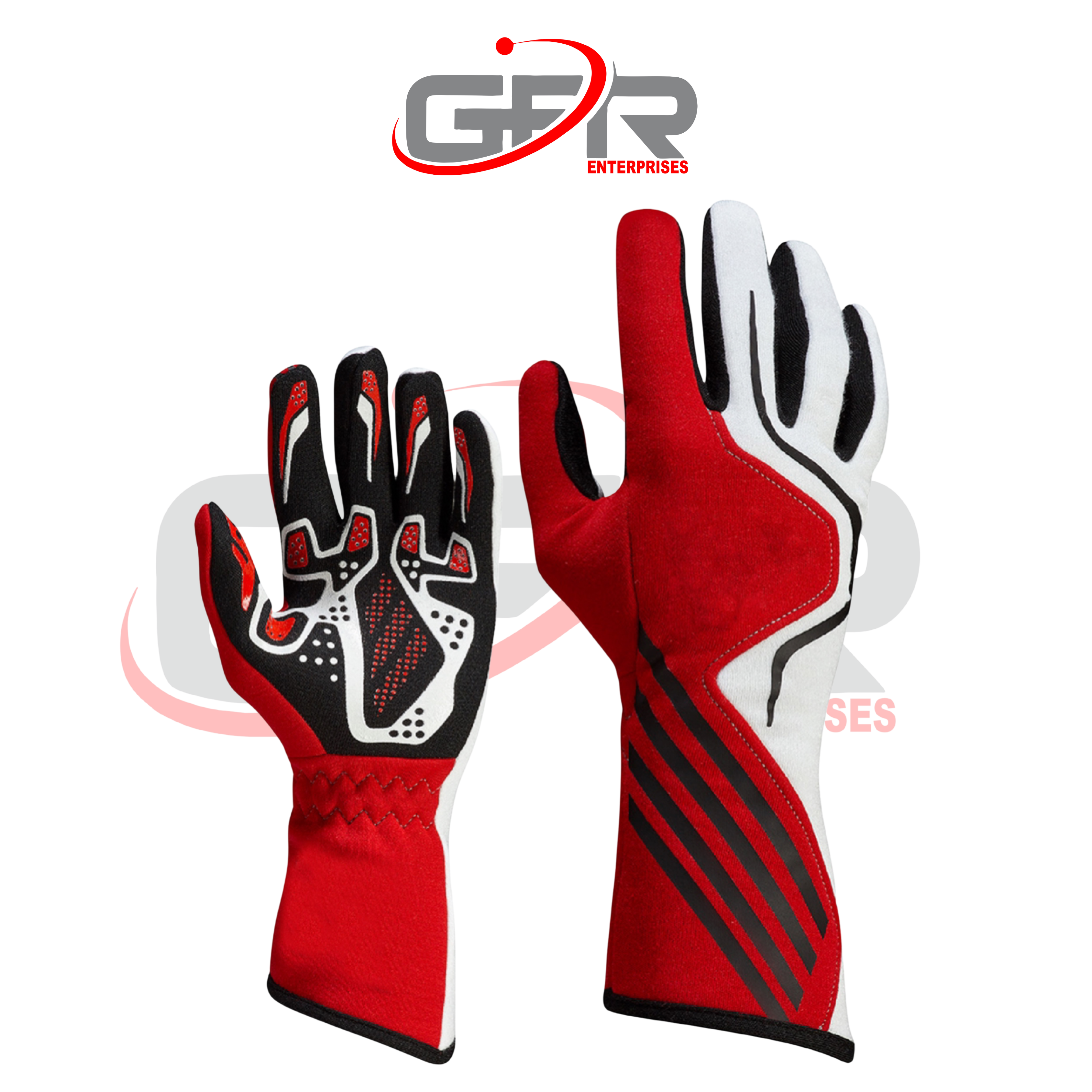 Private label karting gloves for racing teams and motorsport brands.