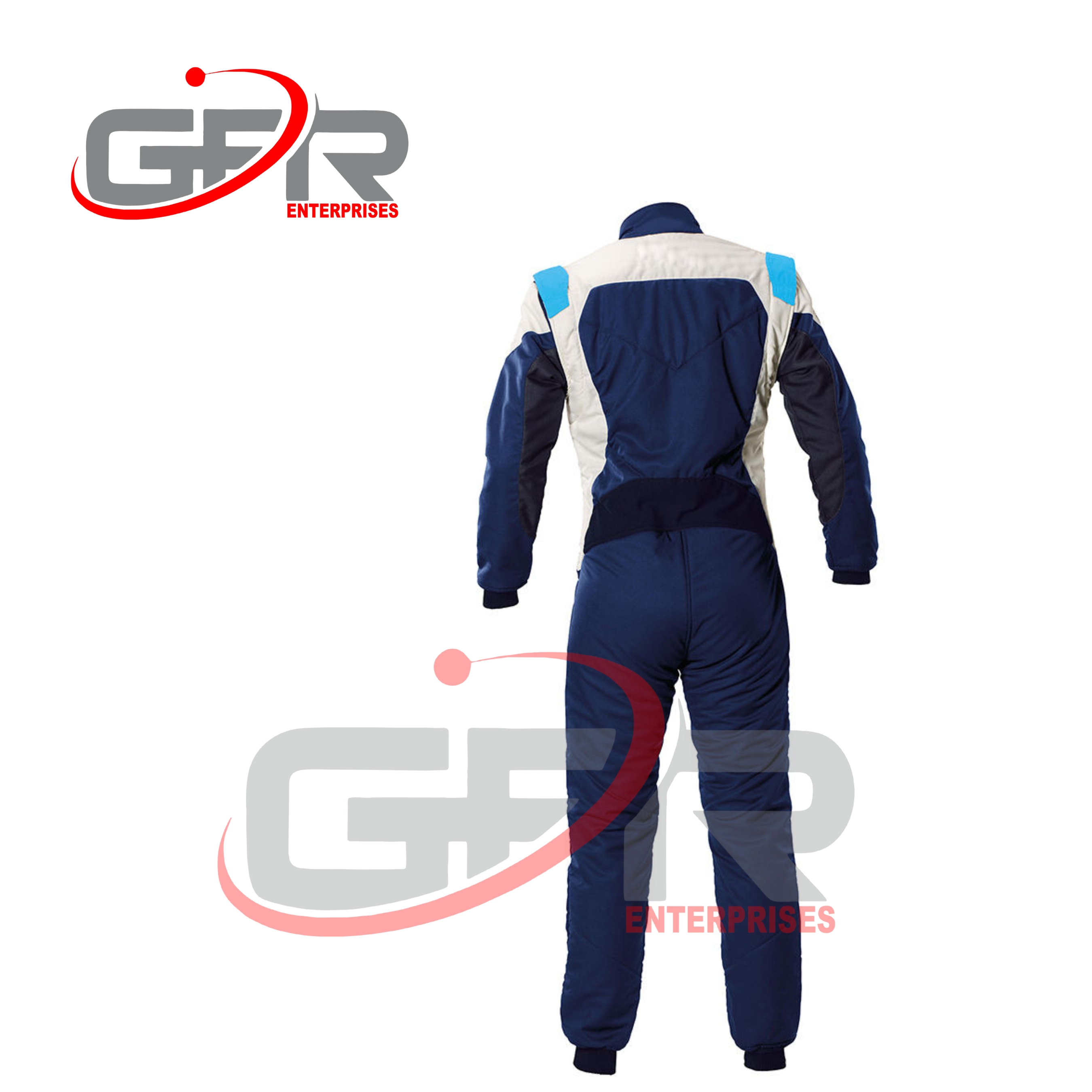 Multiple custom karting suit designs for racing teams