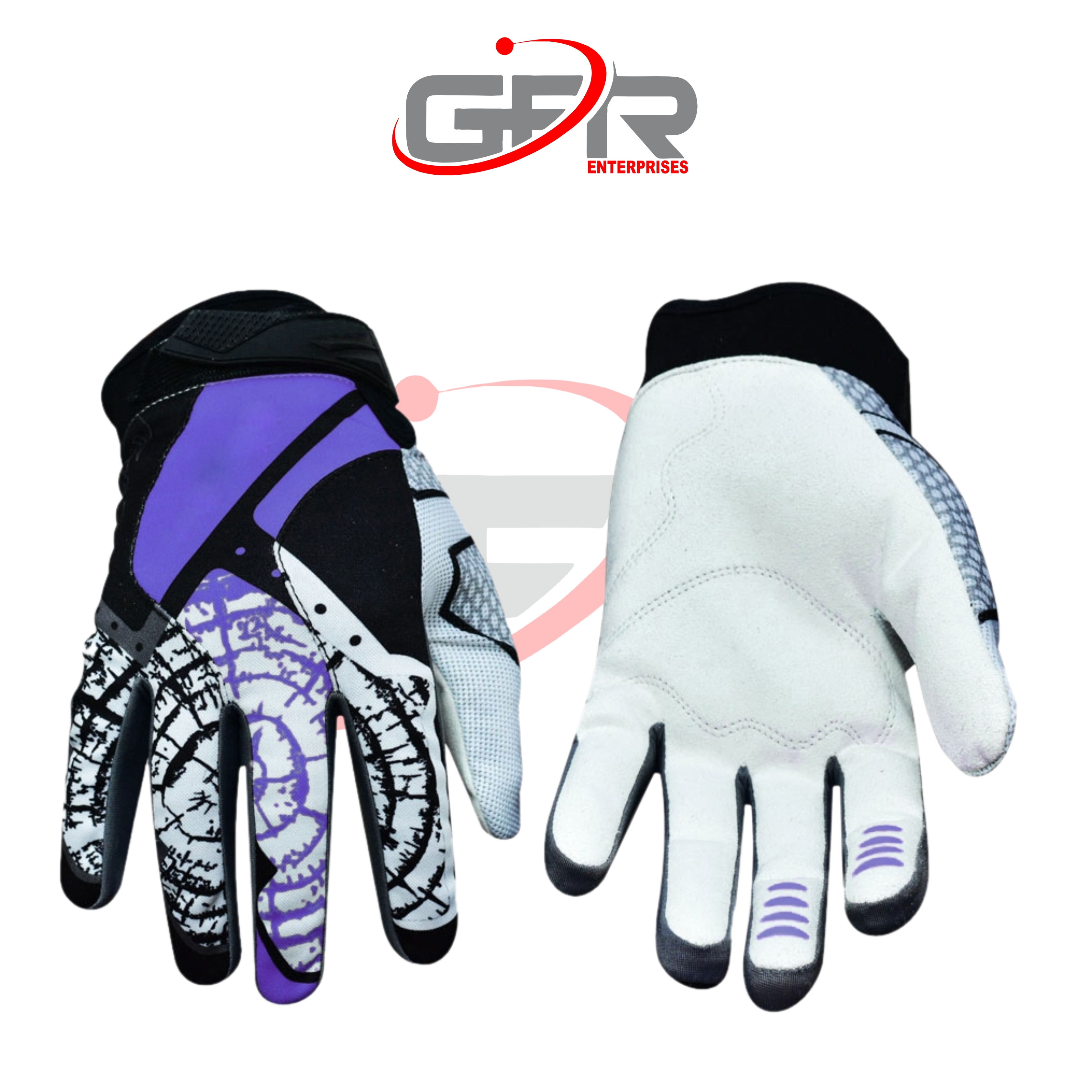 Lightweight motocross gloves with breathable stretch fabric.