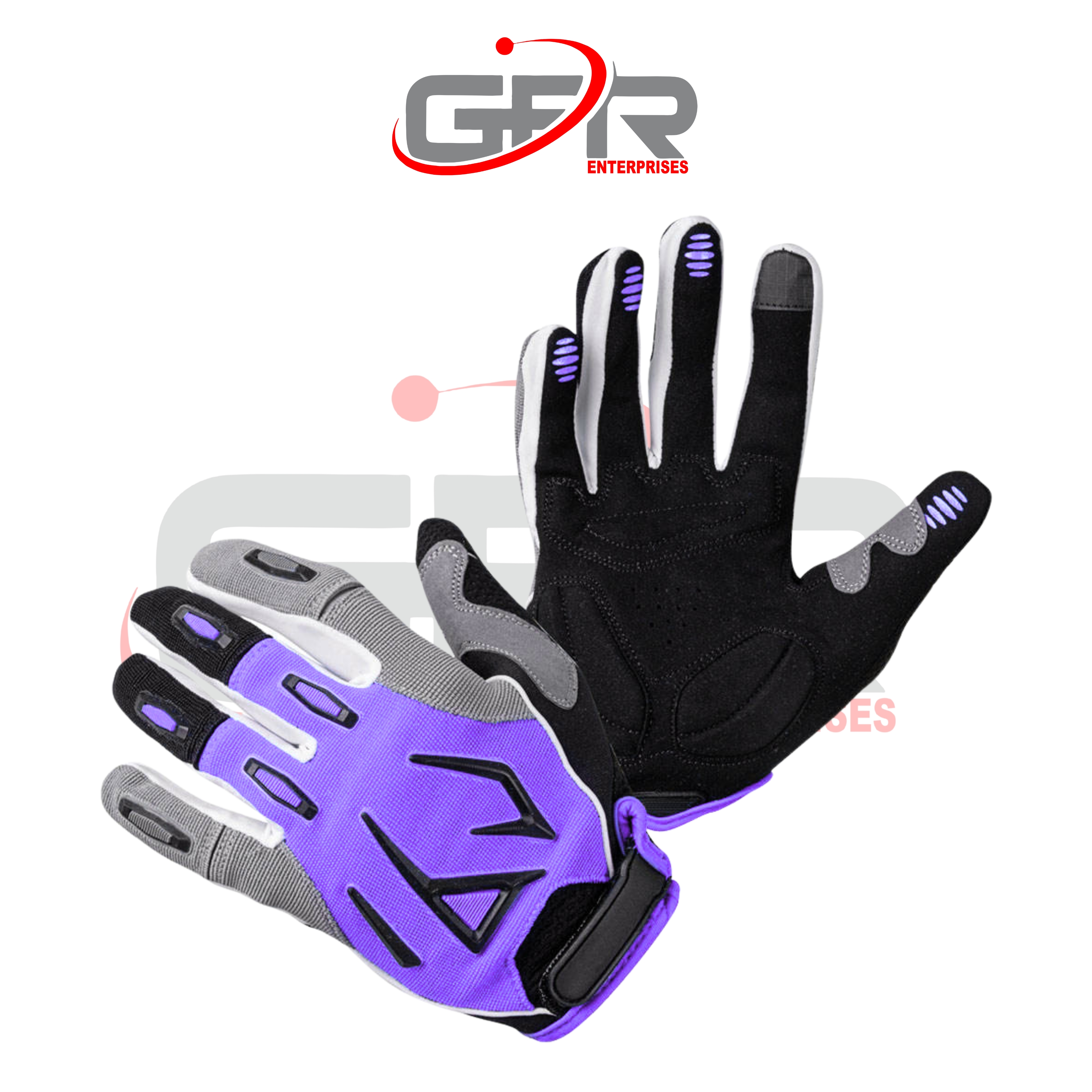 Custom MX gloves featuring sublimated graphics and reinforced palm.