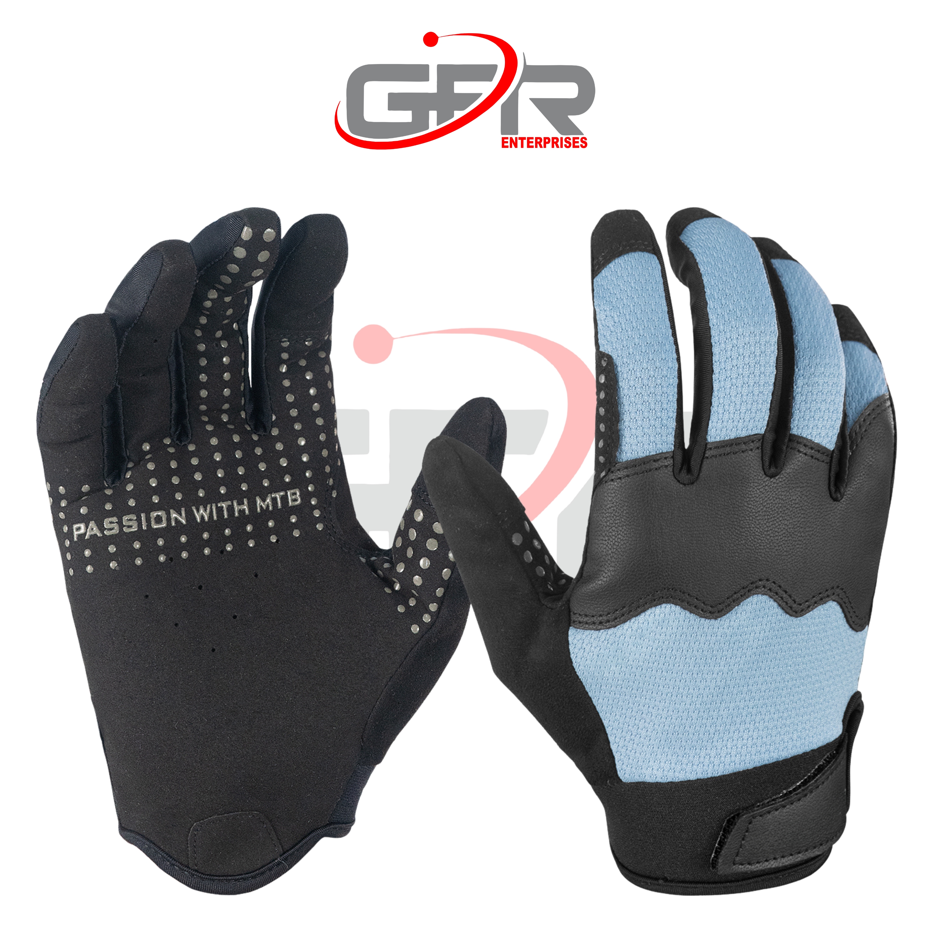 Full-finger mountain bike gloves for technical trail riding
