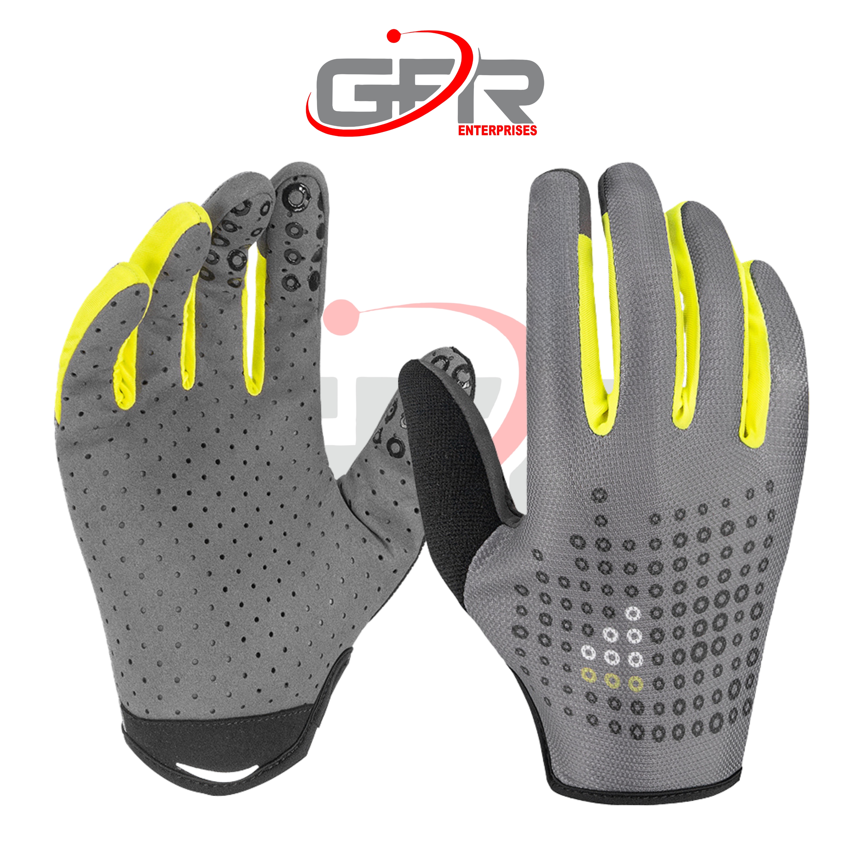 MTB riding gloves with breathable stretch upper