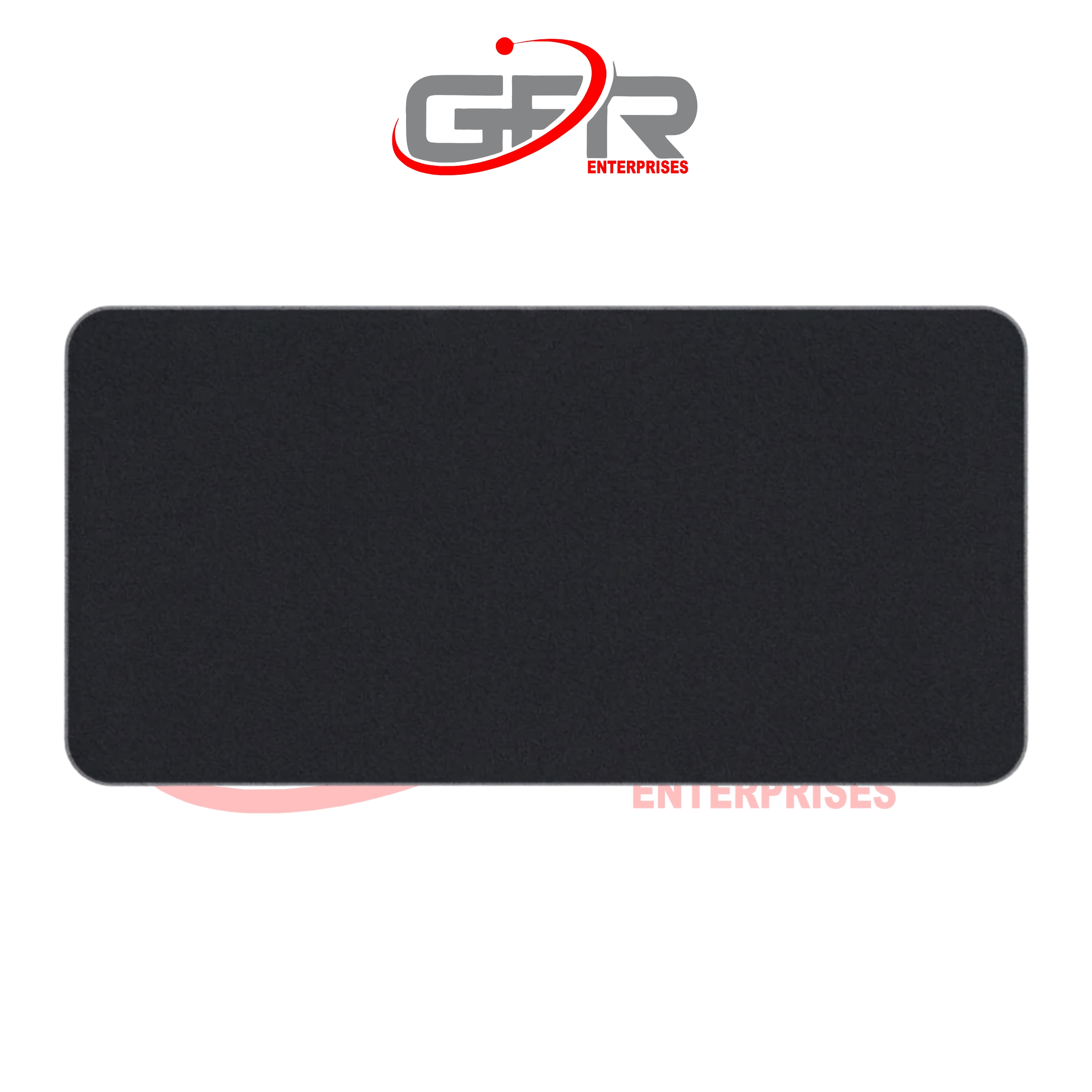 Sim racing cockpit floor mat with custom printed graphics.