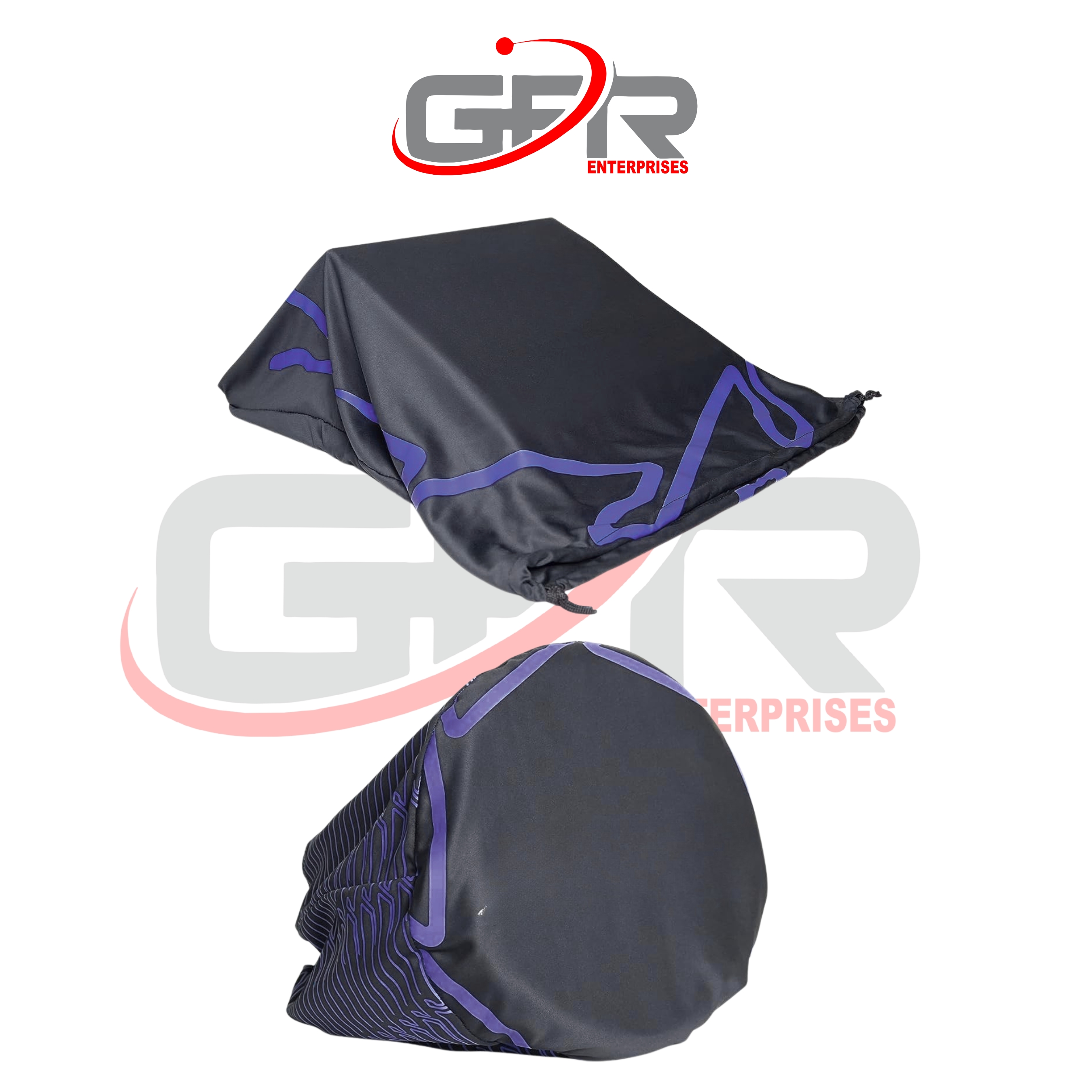 Custom steering wheel cover fitted on a professional sim racing cockpit
