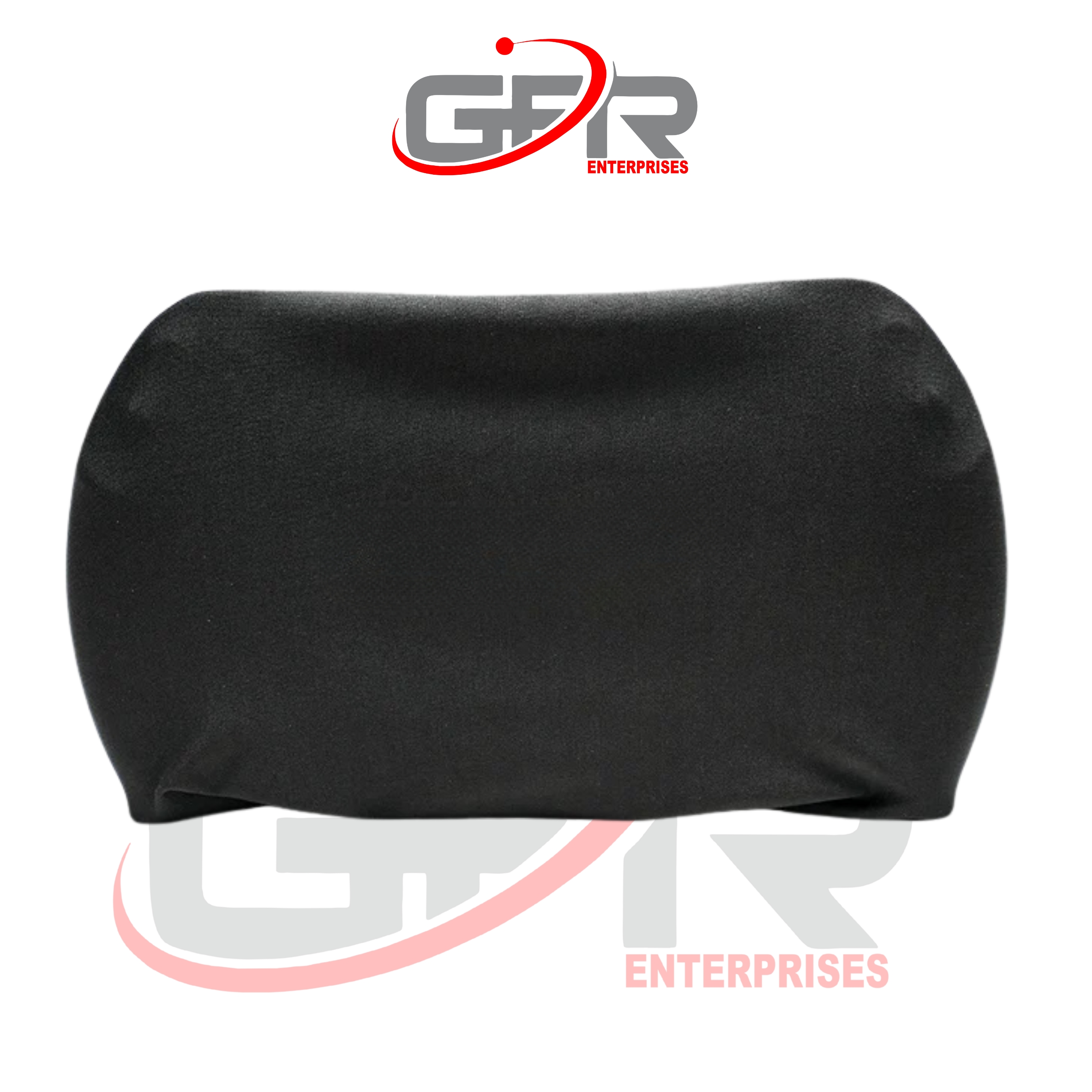 Custom sim racing steering wheel cover with branded graphics manufactured by GFR Enterprises.